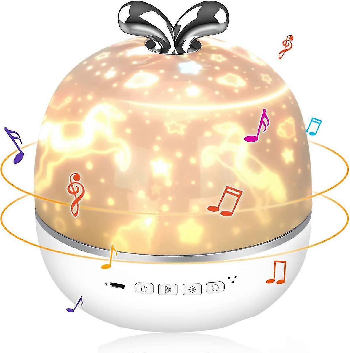 Rotating Led Star Projector, Rechargeable Galaxy Projector Night Light With