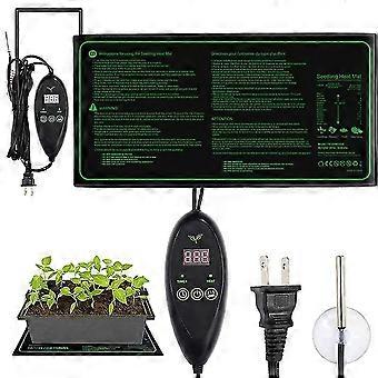 Seedling Heat Mat Plant Heated Propagator With Digital Thermostat Waterproof Seed Heating Mat For Indoor Outdoor Gardening Greenhouse (10"x20")