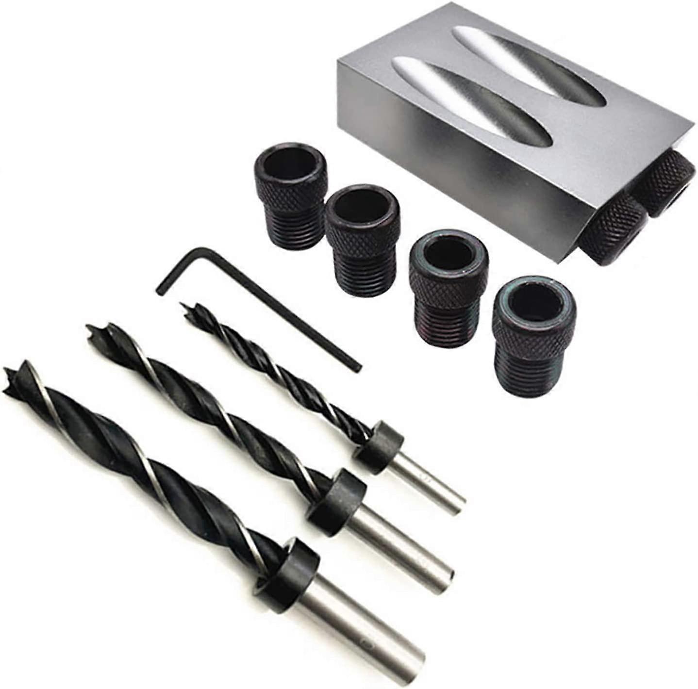 15 Degree Angle Drill Jig For Woodworking  14PCS