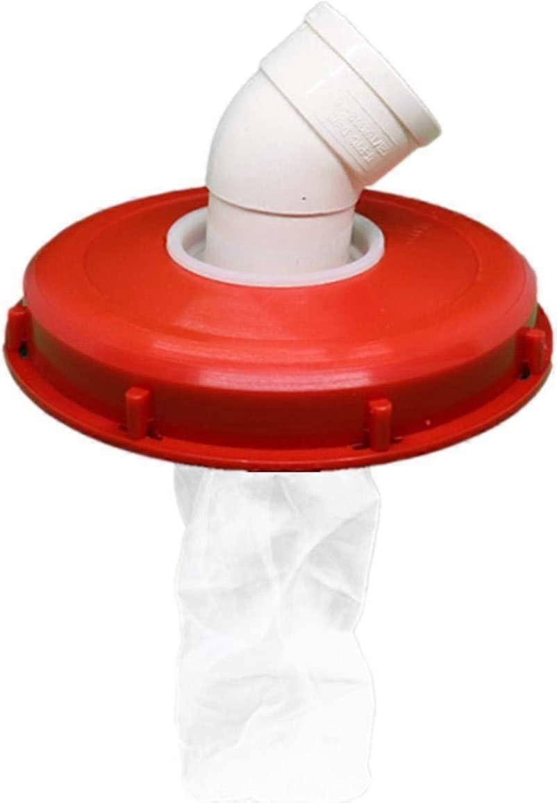 IBC regnfilterdeksel, vaskbart IBC-filter i nylon, IBC lokkfilterdeksel 163mm / 245mm rød IBC regntank