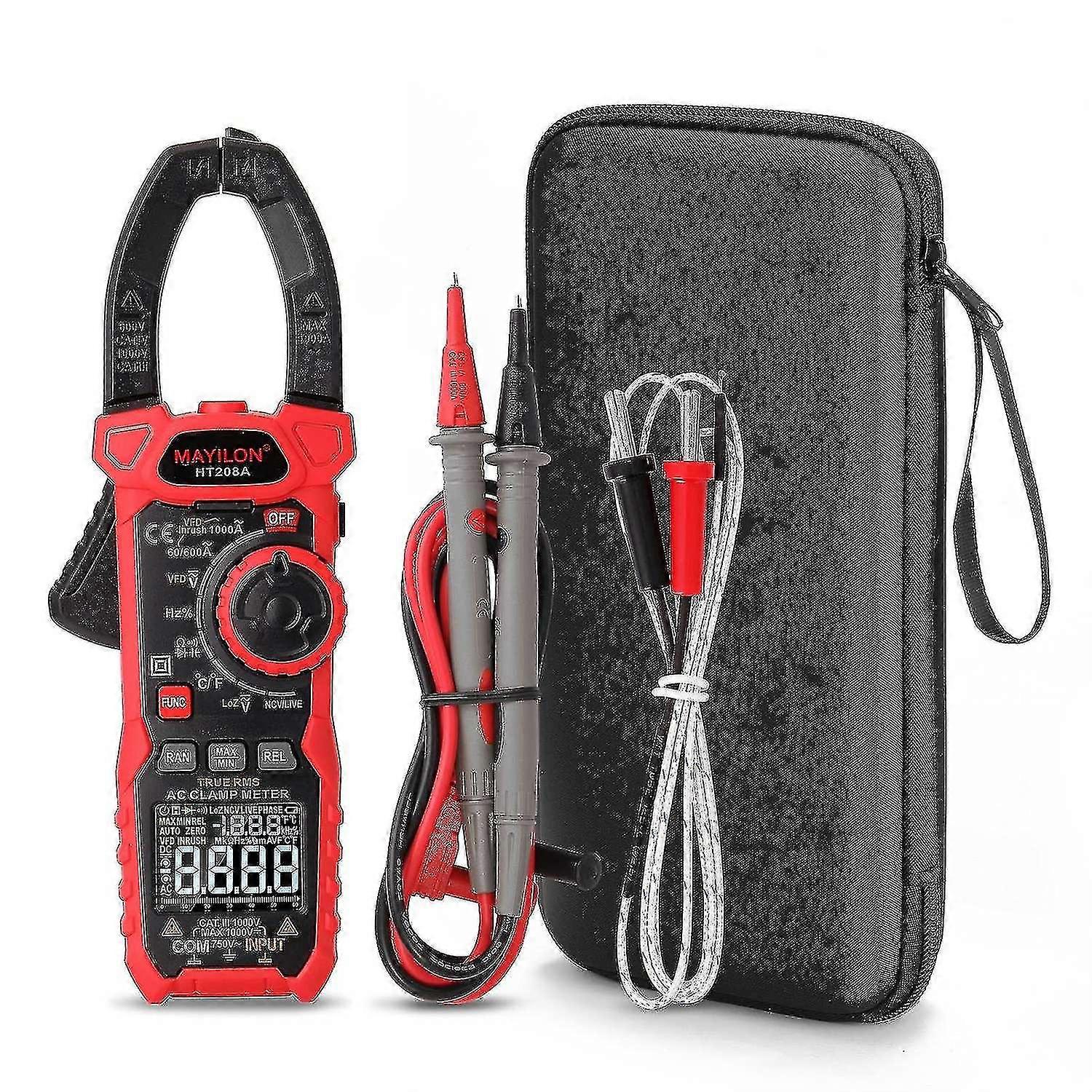 Naiwang Mayilon Ht208d Meter Digital Meter Ac Current Volta Current Diode Continuity Ncv Er Meter
