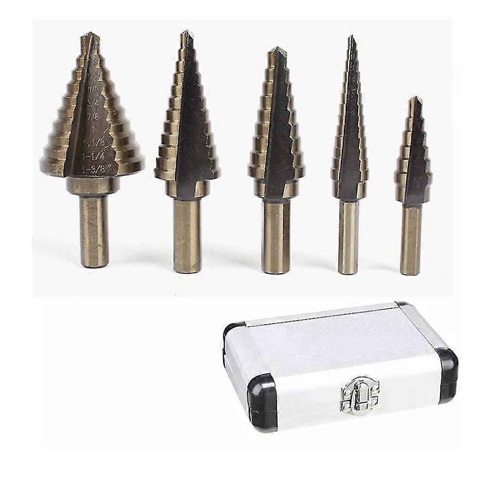 Kartokner 5pcs High Speed Steel Step Drill Bit