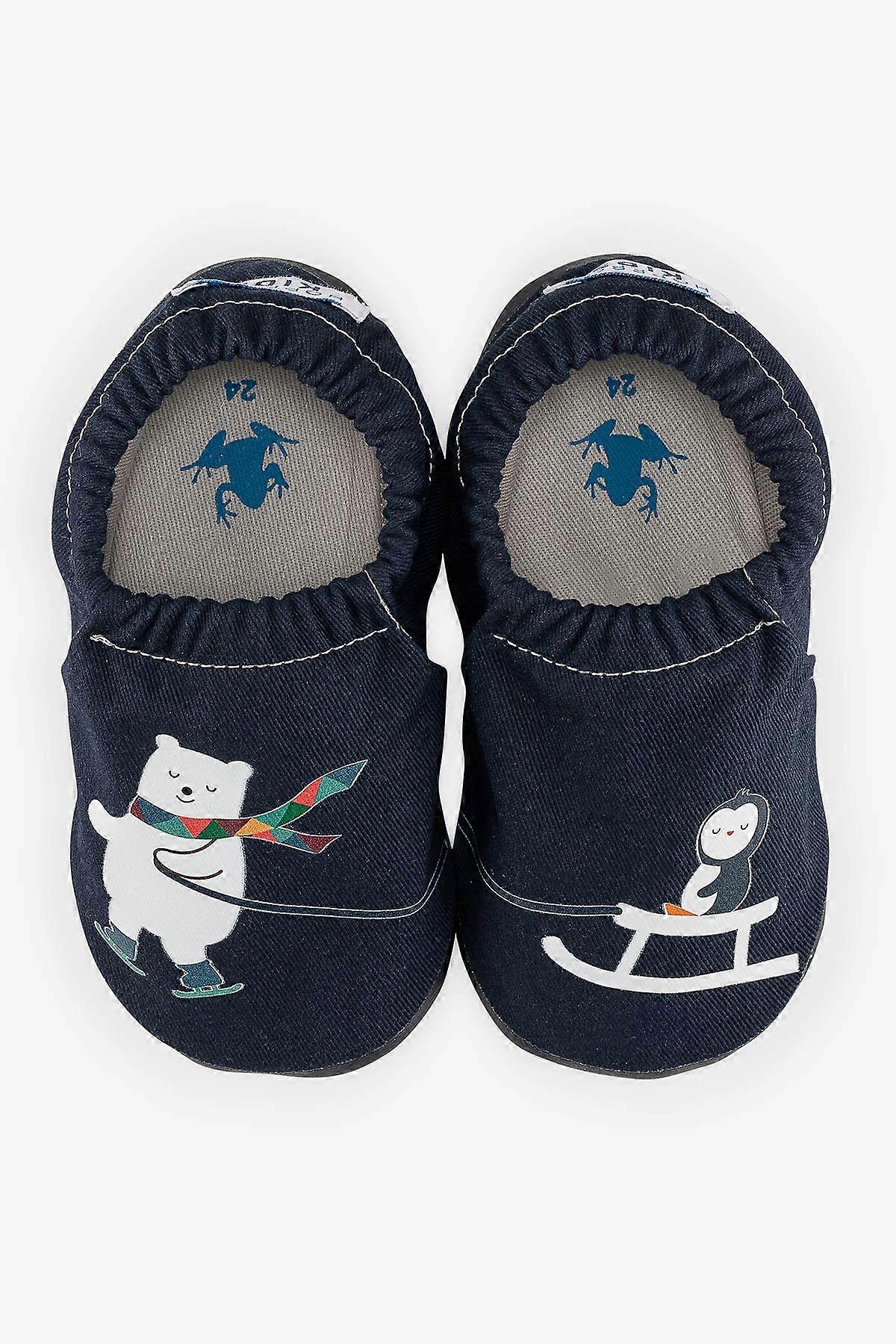 Buddy-Buddy Hyper Navy Blue Barefoot Smart Booties