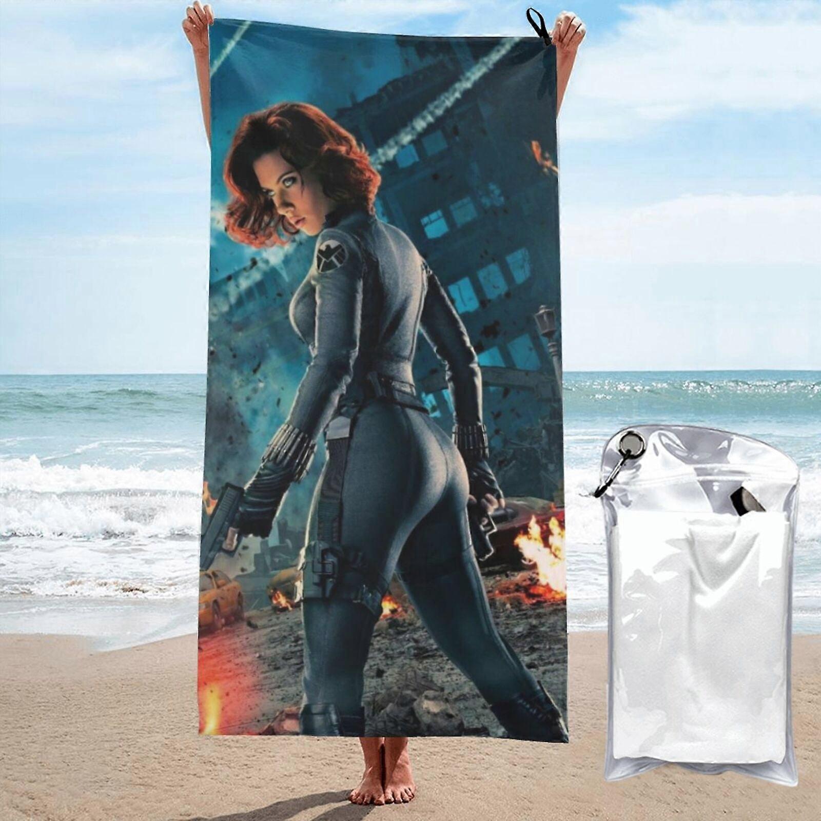 c299Black Widow Microfiber Beach Towel  Absorbent Quick Dry Lightweight LXMT222