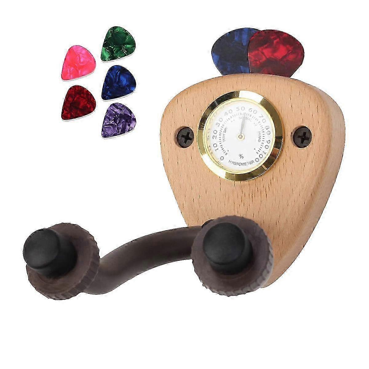 حامل الغيتار على الحائط مع خطاف شماعات الغيتار لمراقبة الرطوبة للصوتيات ، الكهربائية ، القيثارة ، الجهير مع 5 اختيارات