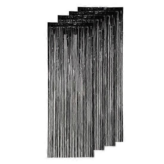 4Pcs Rain Curtain Lightweight Reusable Shiny Fringe Backdrop Curtains for Parties Birthdays Celebrations