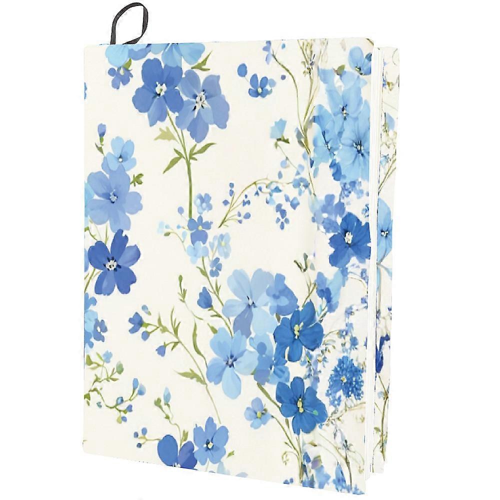 Polyester Book Covers Elastic Notebook Wraps Rectangle Flower 400x250mm