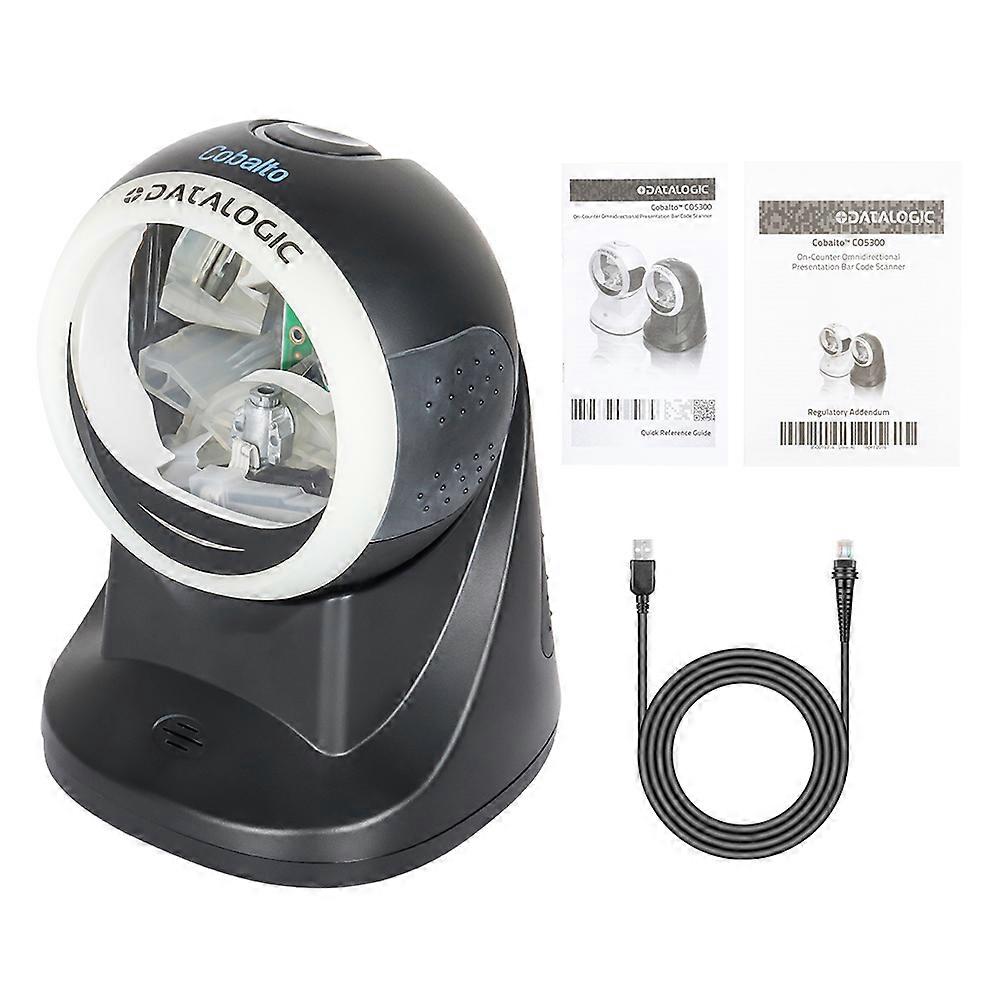 Cobalto CO5330 Omnidirectional 1D Laser Barcode Scanner with USB Cable CO5330-BKK10-C828