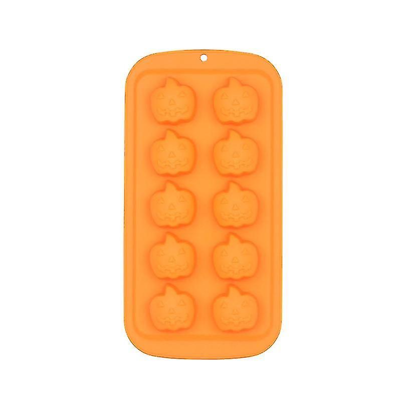 Halloween Silicone 10 Mold Pumpkin Shape Chocolate Mold 2 Pcs