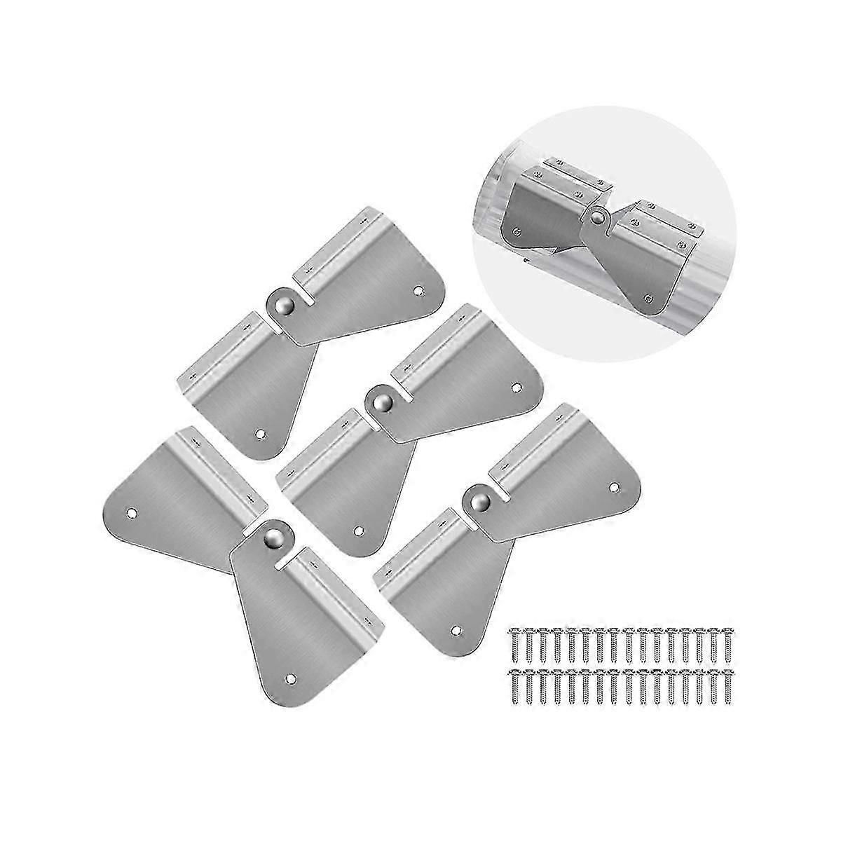 6 Pcs Gutter Extension Hinge, Downspout Extension Flip-Up Hinge, Easy DIY Installation on Any Size