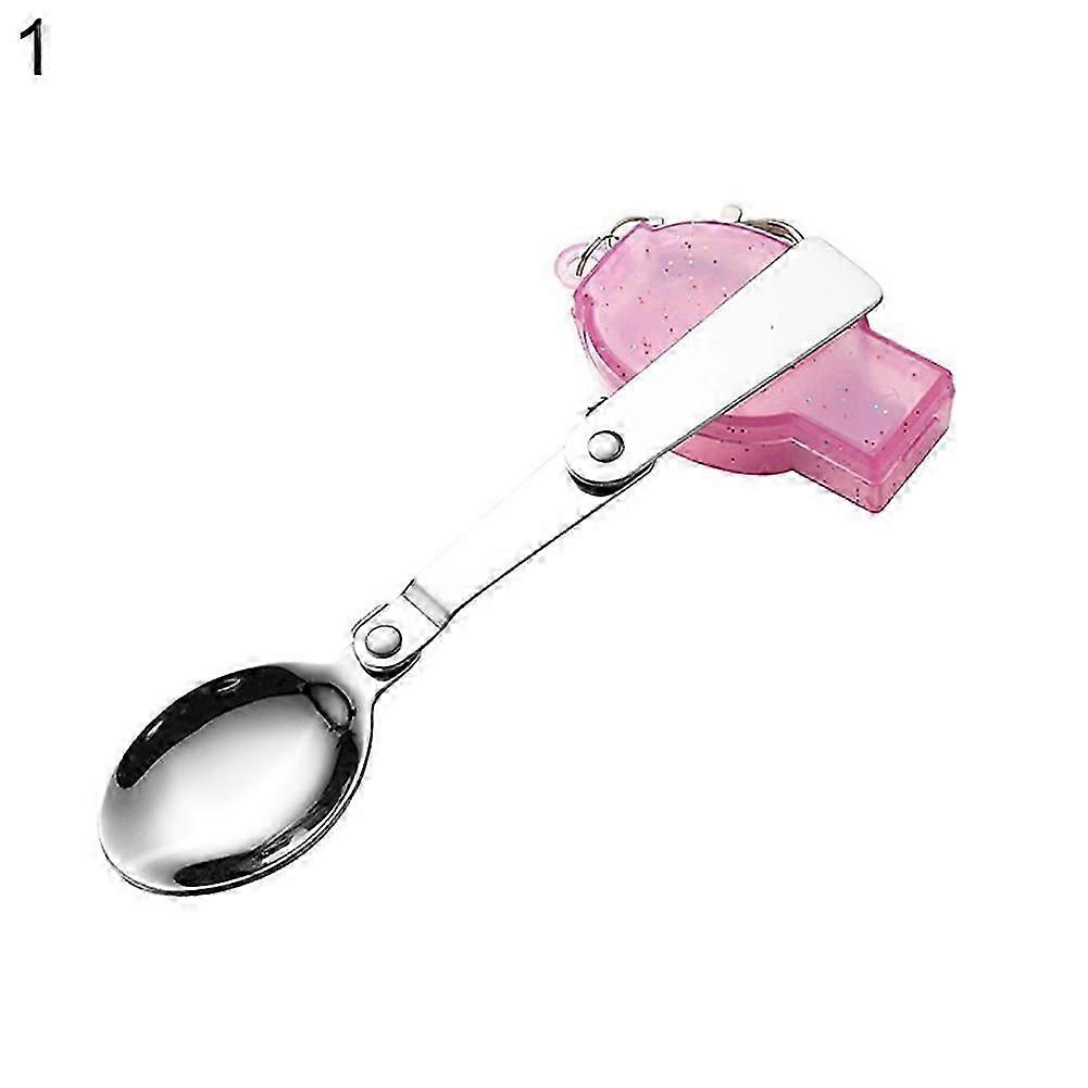 Portable Folding Fork Spoon Stainless Steel Outdoor Picnic Camping Tableware