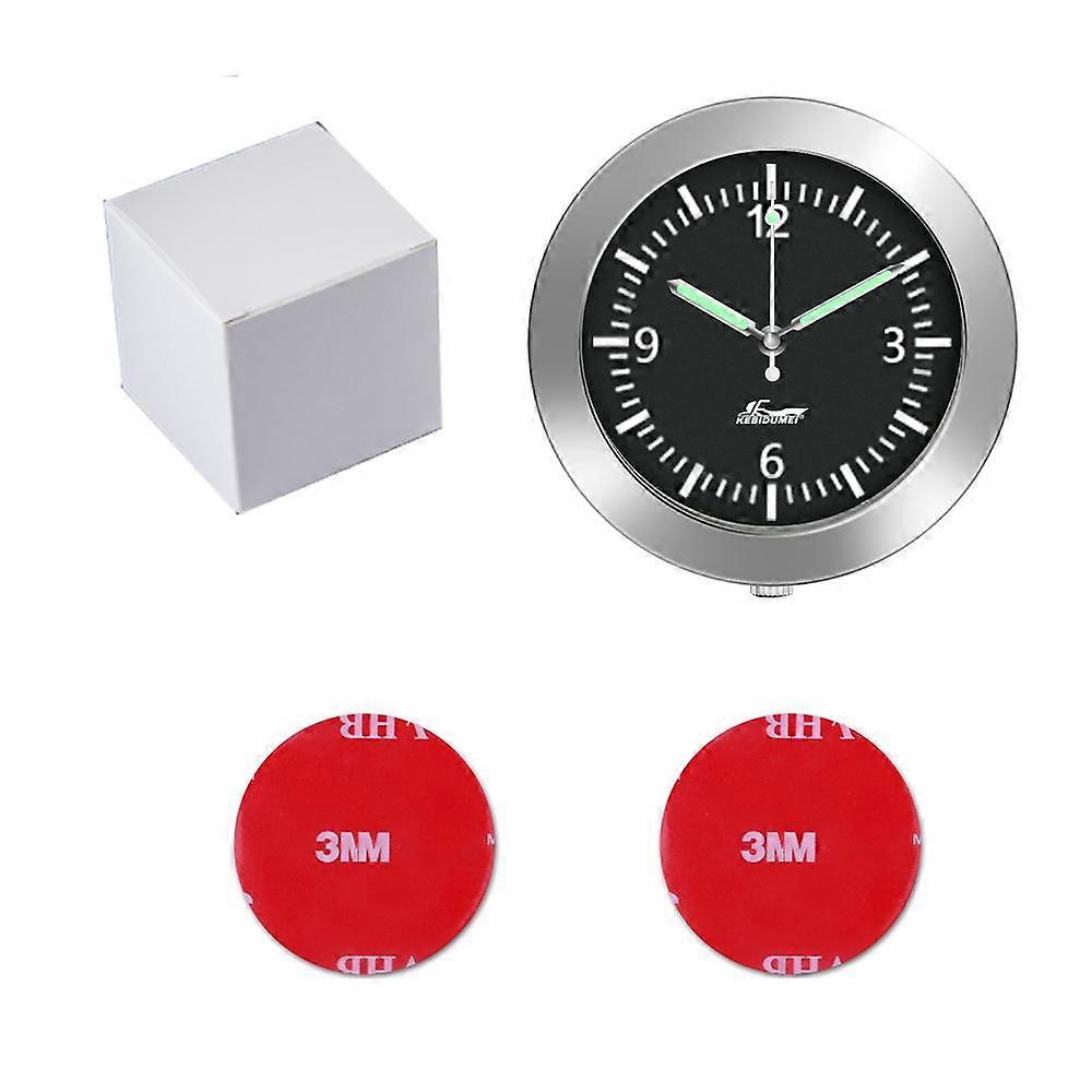 Car Clock Luminous Watch Internal Stick-On Luminous Mini Digital Quartz Clocks Auto Accessories Interior