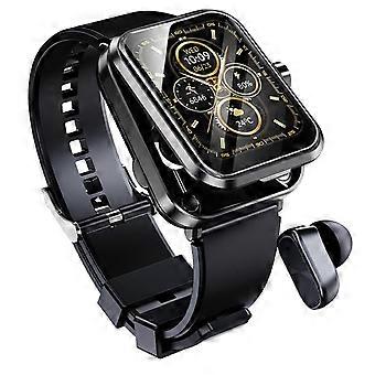 2-in-1 Bluetooth TWS Earphone Health Monitoring Bluetooth Calling 1.85-inch Smart Watch