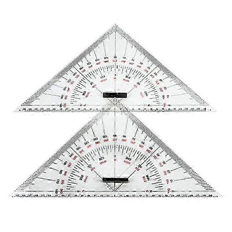 Chart drawing triangle ruler compatible with ship drawing 300mm Large-scale triangle ruler compatible with distance measurement teaching engineering d