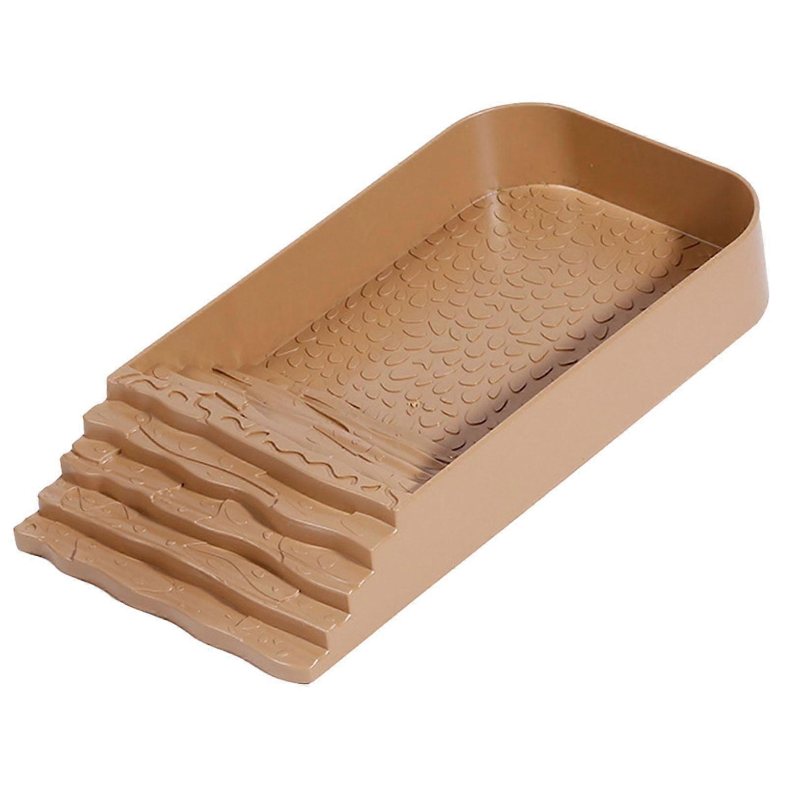 Reptile Water Dish with Ramp Tortoise Feeding Dish for Gecko Hamster Leopard