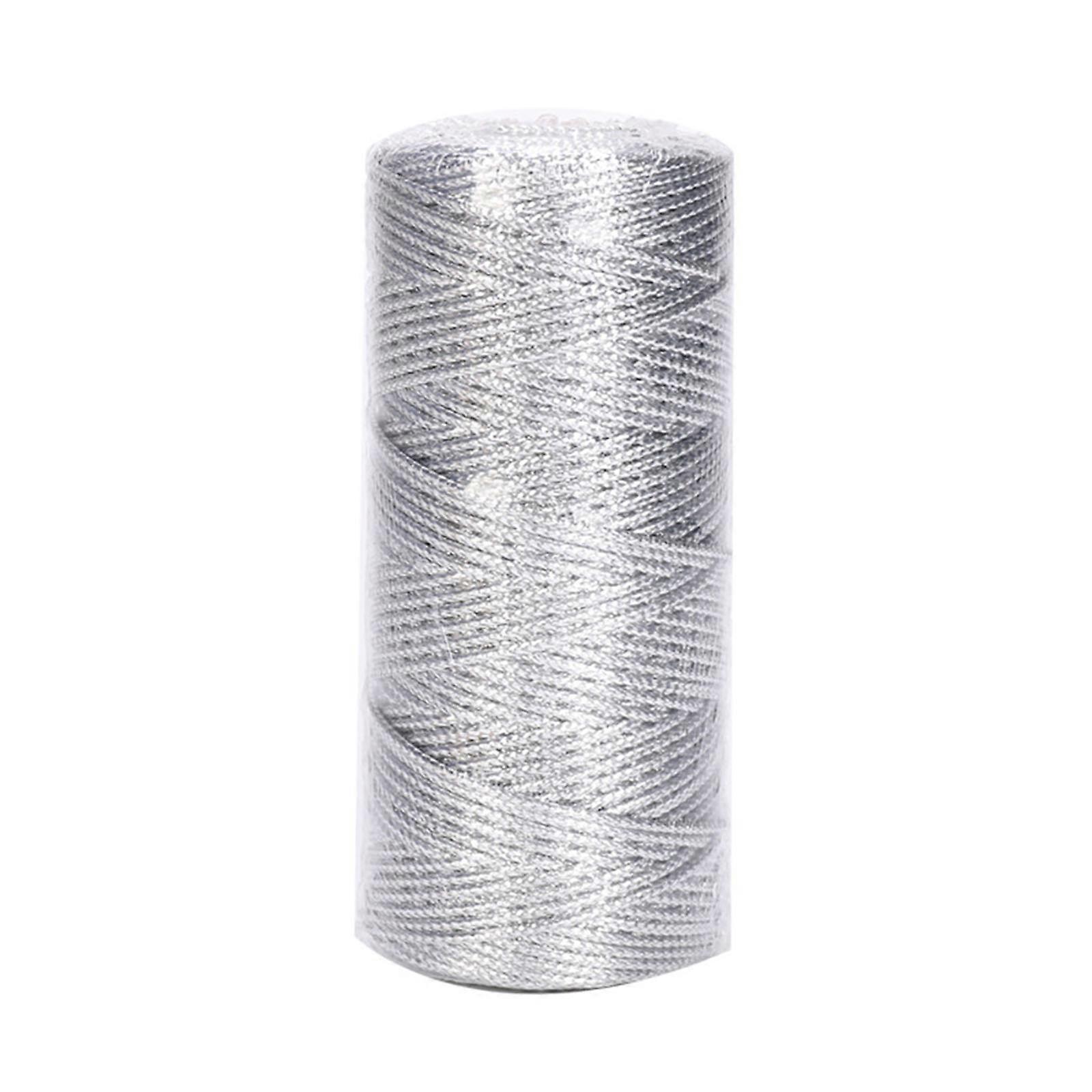 109 Yards Christmas Twine String Decorative Bakers Twine Gift Wrapping Twine String for Christmas Gift Wrap Decorations silver