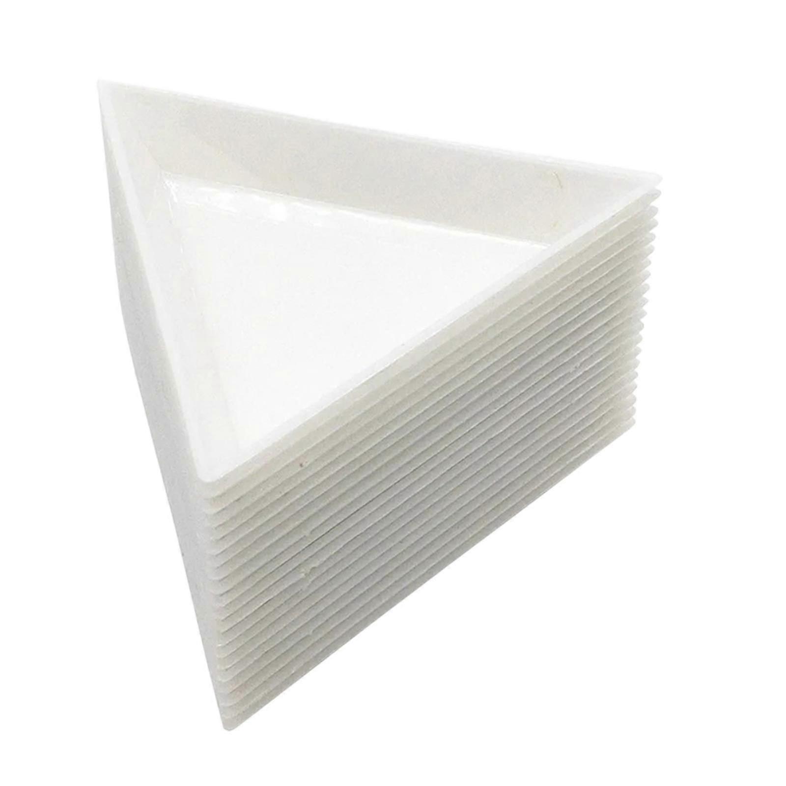 50x Bead Sorting Trays Small Triangle Sorting Trays for Nail Art Rhinestones