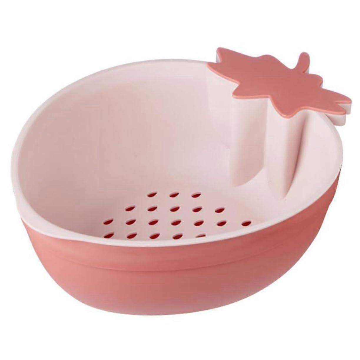 Double layer reusable drain basket strainer for kitchen washing