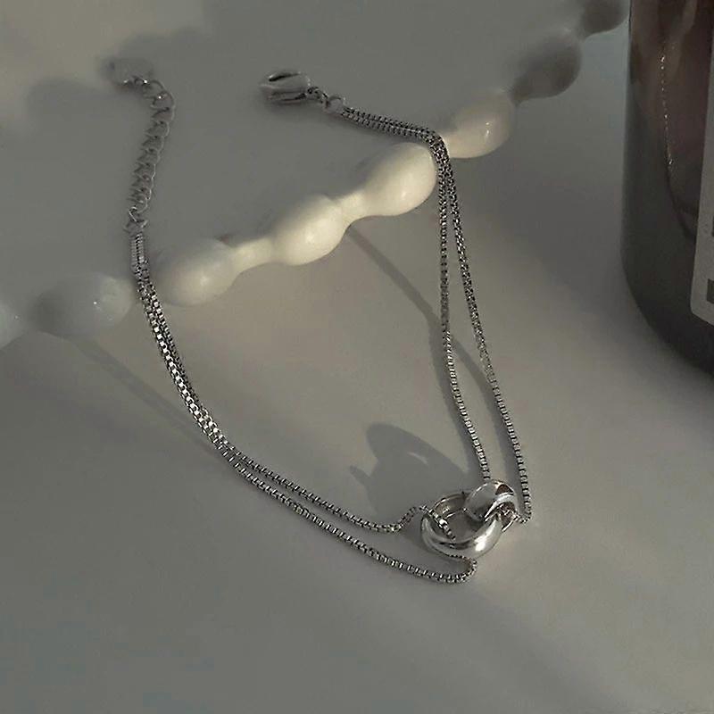 Silver Geometric Beads Bracelet Sterling 925 for Simple Style Women and Temperament Hand jewelry for parties