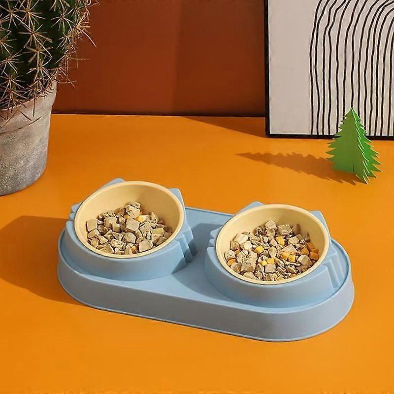 VGEBY Cat and Dog Bowl Double Bowl Non-Slip Base