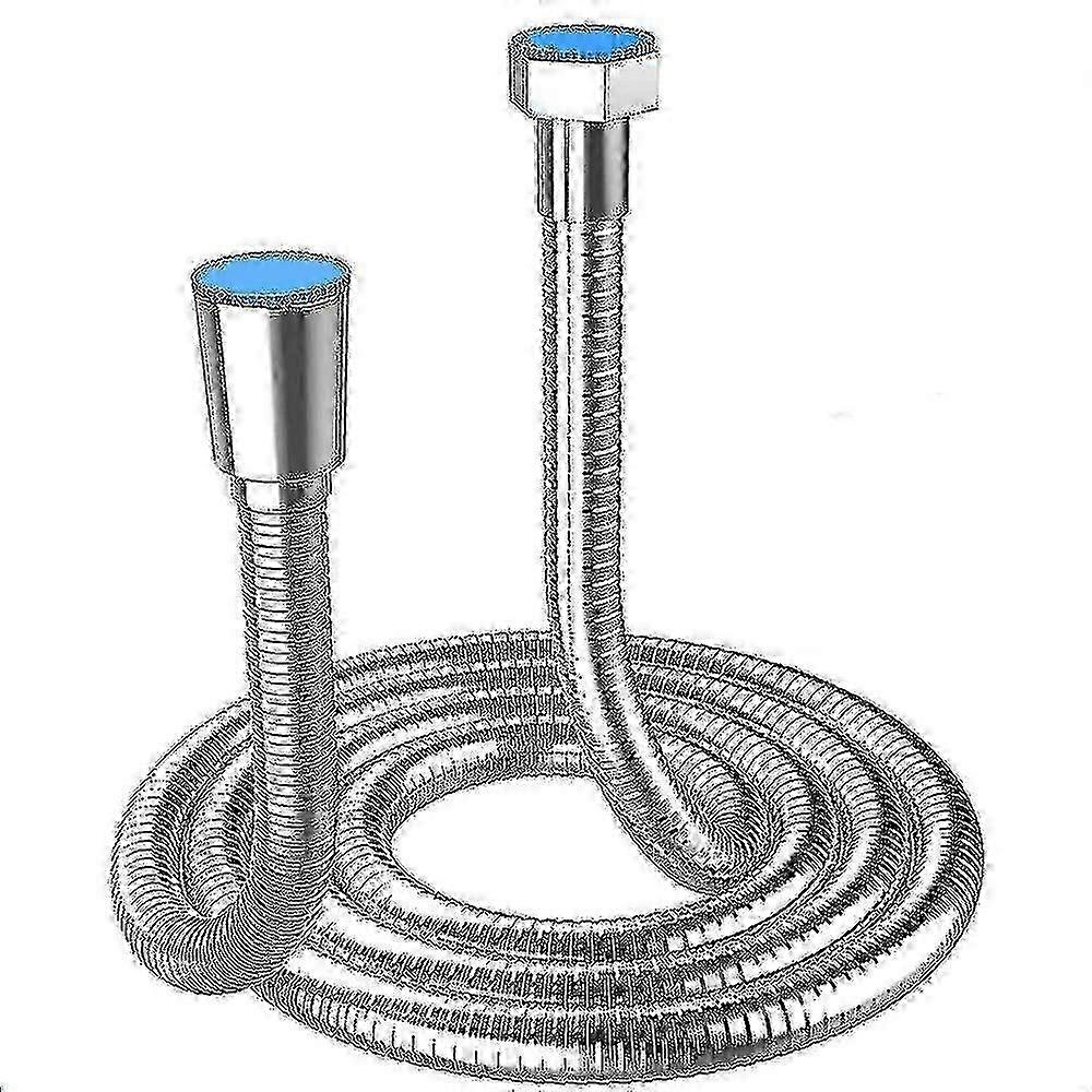 خرطوم دش 5 أمتار خراطيم رأس دش طويلة جدا من الفولاذ المقاوم للصدأ ، مع موصل نحاسي صلب ، عالمي ، مضاد للانفجار ، تشطيب من الكروم. (500 سم) - نوعية جيدة