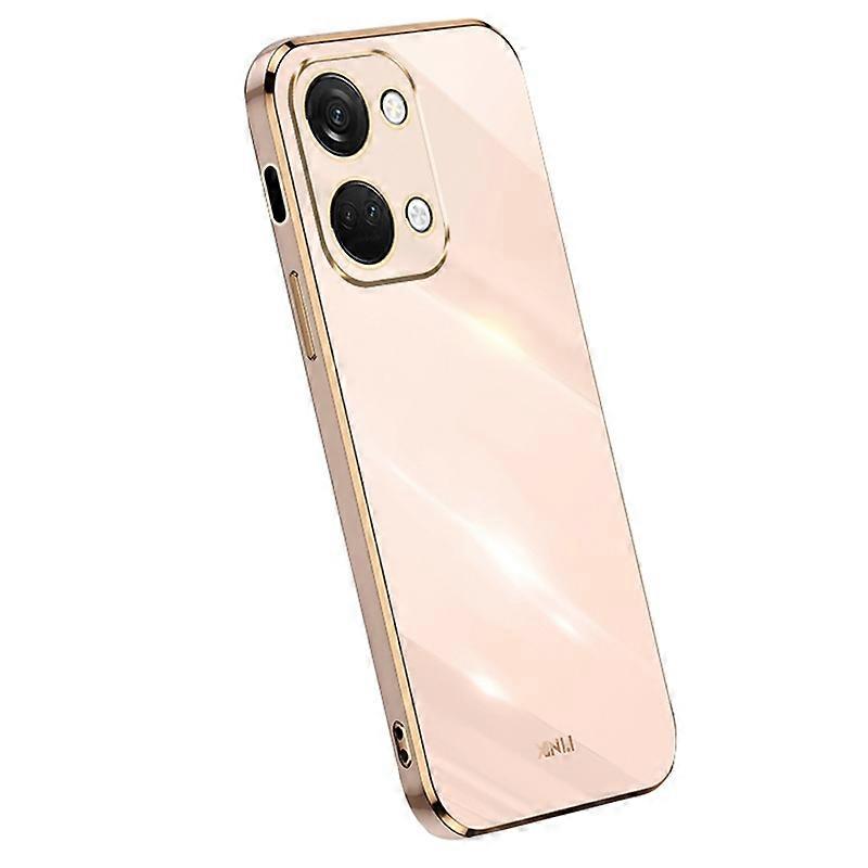 XINLI For OnePlus Nord 3 5G/Ace 2V Soft TPU Phone Case Electroplating Edge Phone Cover - Pink