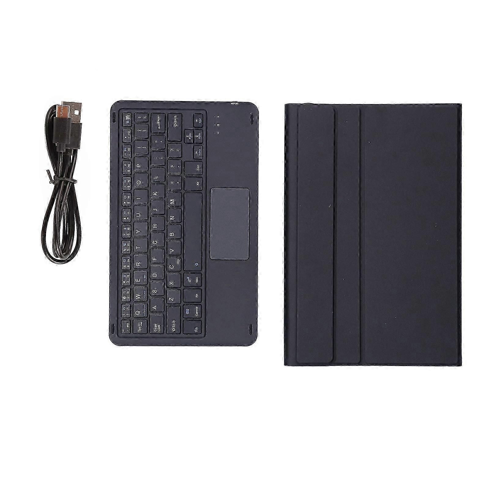 Wireless Keyboard Detachable Durable Computer Accessories With Artificial Leather Coverblack