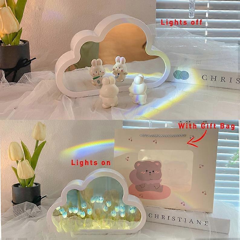 Diy Tulips White Clousd Lamp Diy Clousd Tulisp Mirror Night Light pp93