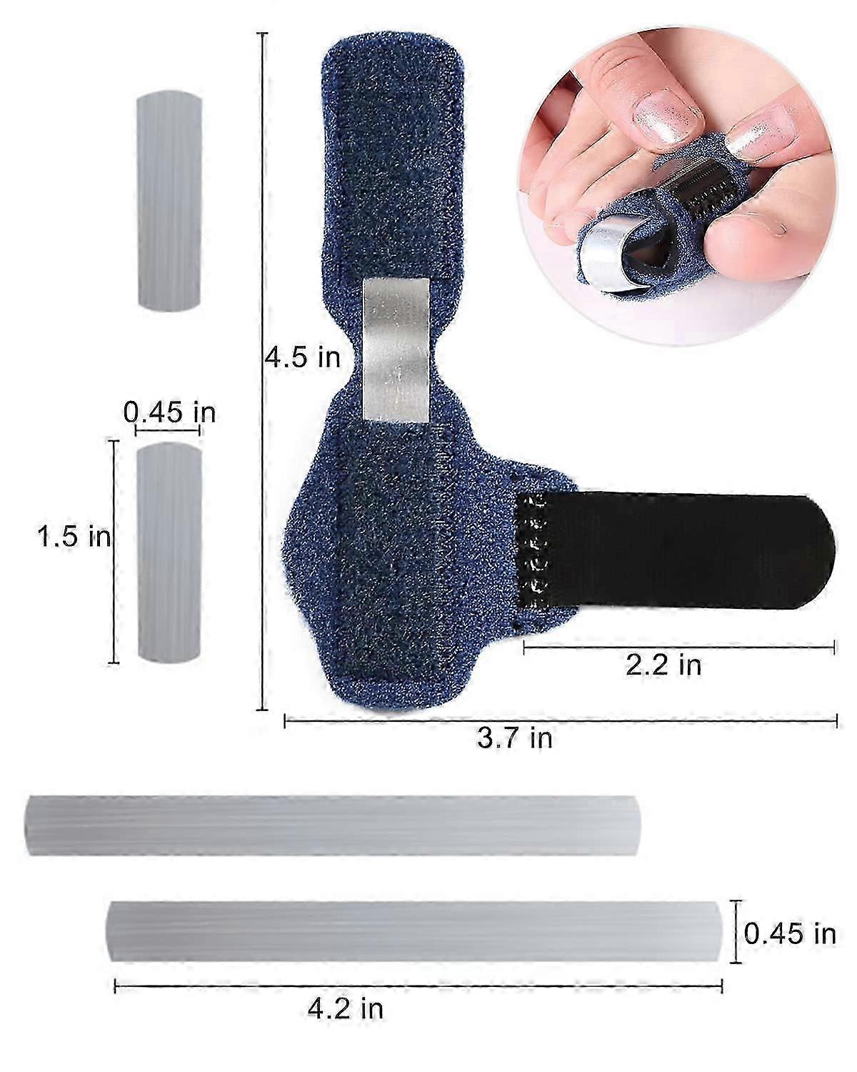 high quality Toe Straightener, Breathable Hammer Toe Straightener Toe Splint Fracture Claw Toe Fixation Corrector Strap