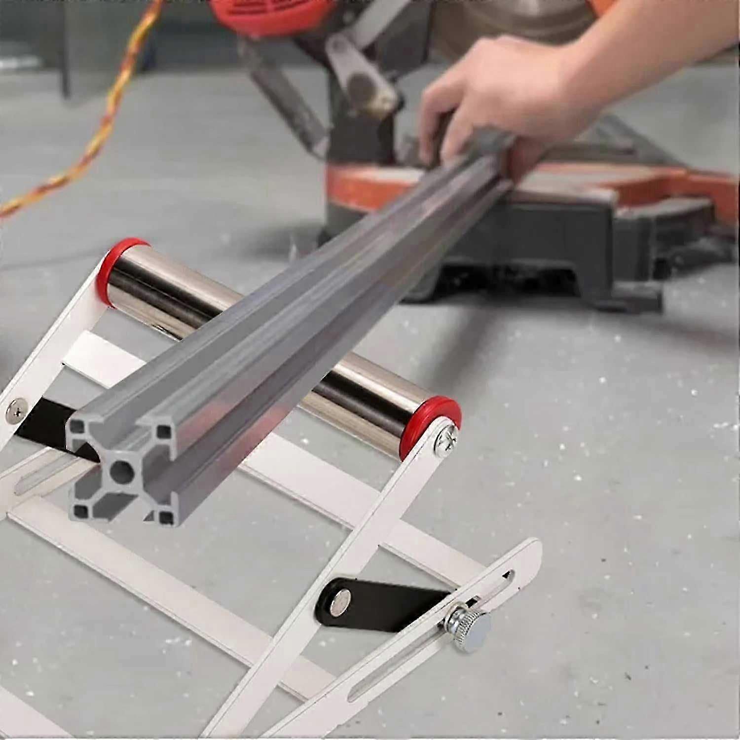 Adjustable Cutting Machine Support Frame, Table Saw Stand Height Adjustable, Metal Cutting Machine Work Support Stand, Material Support Frame, Cutting