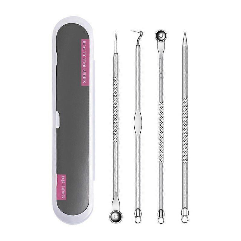 Blackhead Remover Comedone Squeezer Set, Ανοξείδωτο ατσάλι ακμής Whiteheads Blackhead Remover Kit, Blackhead Remover με κουτί από ανοξείδωτο ατσάλι ACN