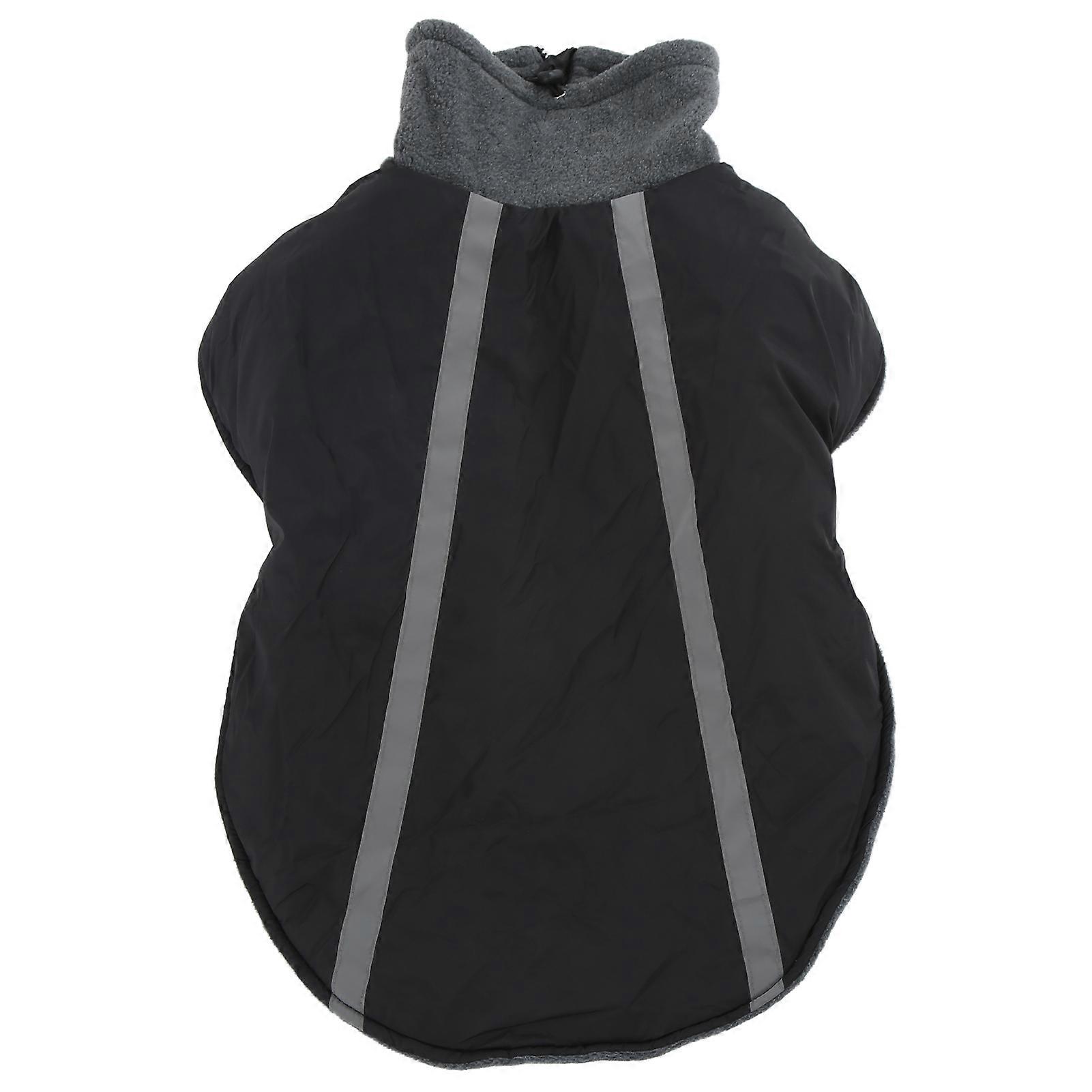 Winter Dog Raincoat - Warm Waterproof Pet Rain Jacket with Reflective Strips for Small to Large Dogs, Adjustable Fit