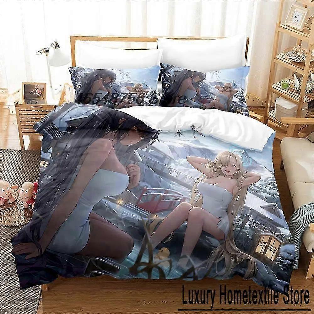 o1716 Lakan Ny Blå Arkiv Sängkläder Set Sängset Vuxen Barn Sovrum Påslakan Set Lakan Set Lakan fVV1716