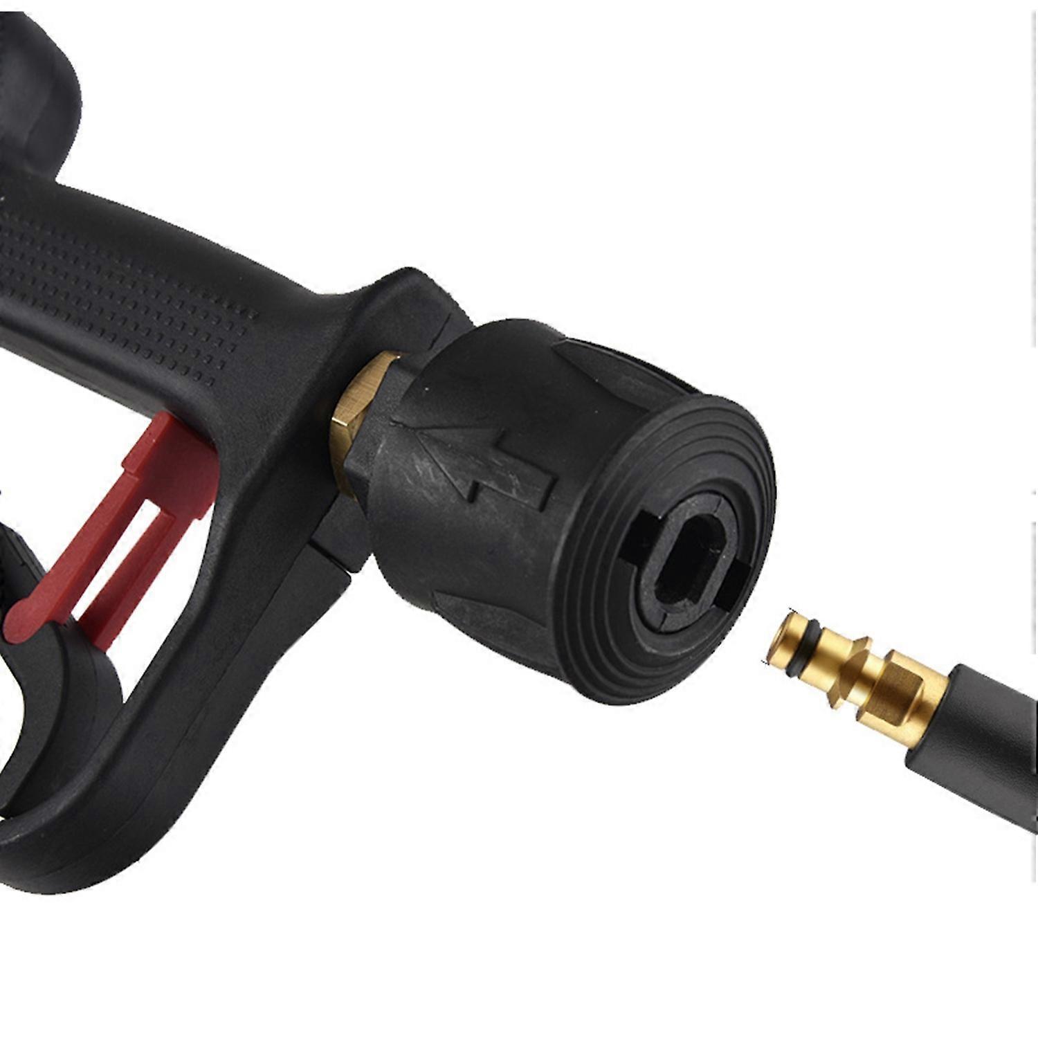 High Pressure Washer Gun, 4000 PSI Max Short Pressure Washer Gun Car Cleaning Tool with 5 Color Quic