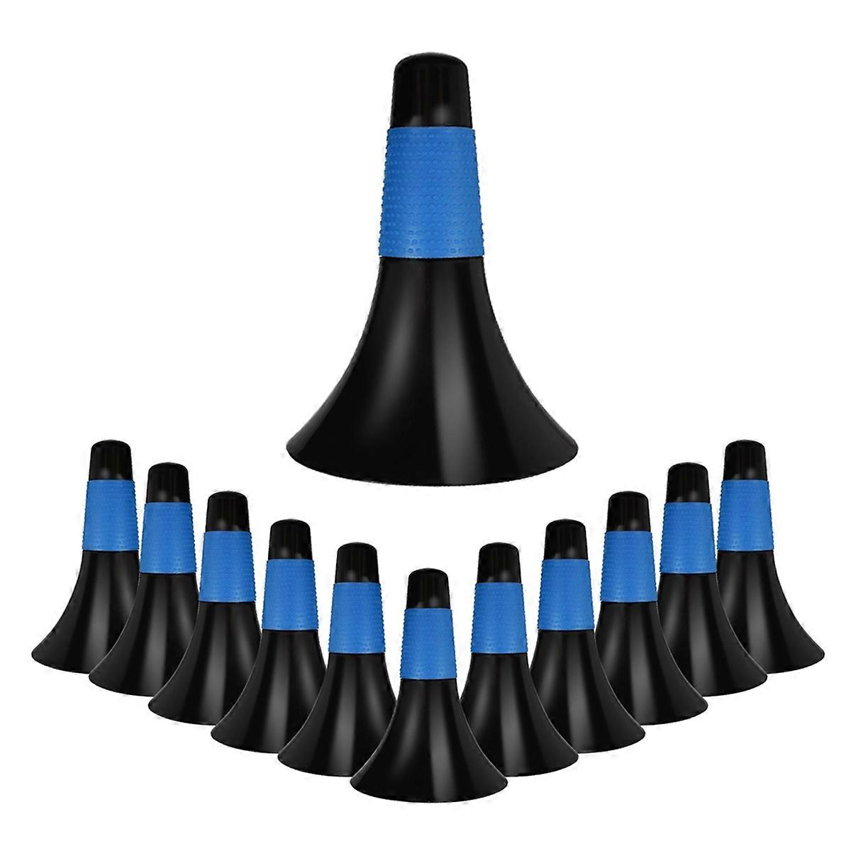 12 Pcs Sports Training Cones 9 Inch Marker Cones for Kids Blue