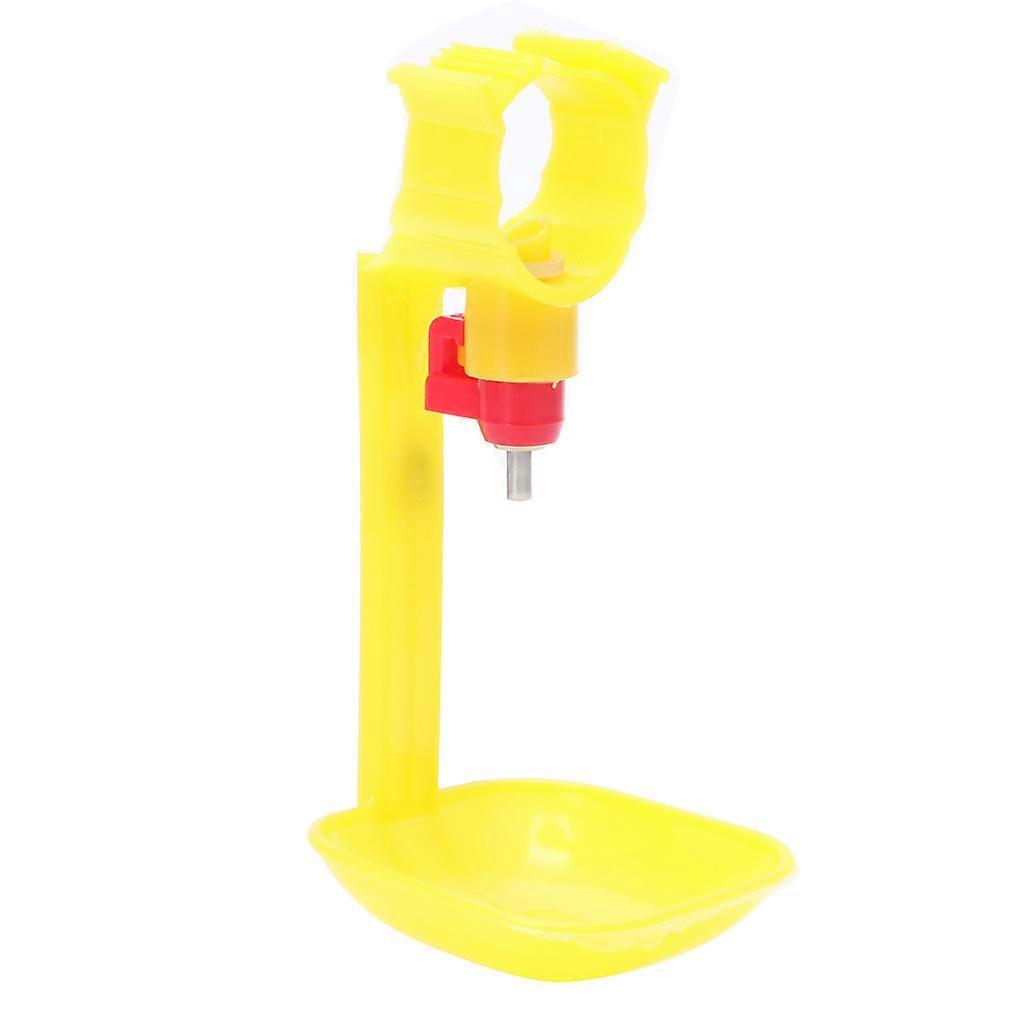 Hanging Rabbit Drinker Automatic Chicken Drinker Metal Nipple Drinker Poultry Drinking System Set or Ducks Chicken  Yellow S