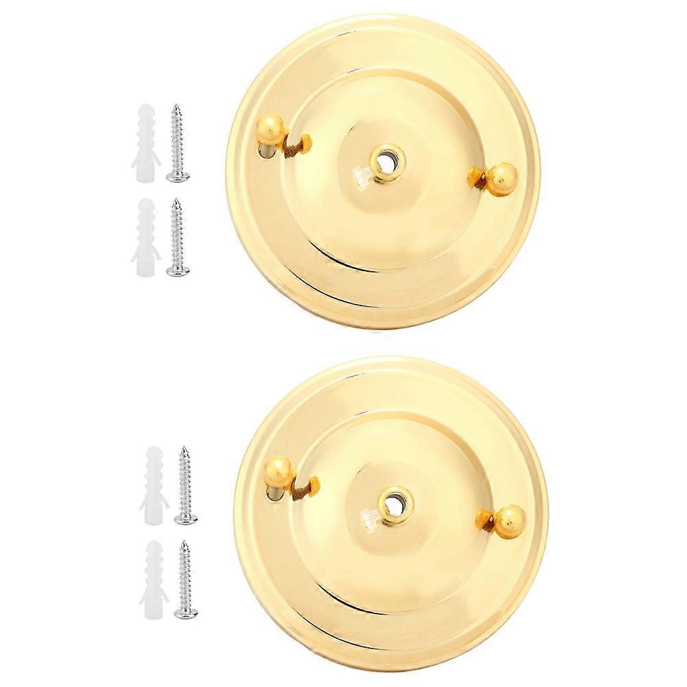 2PCS Iron Ceiling Light Canopy Hook Chandelier Plate Holder Decoration DIY Fitting Accessory