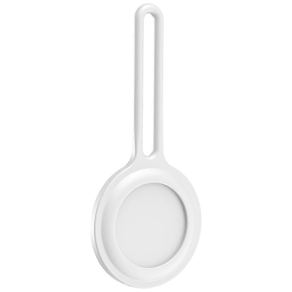 Stylish Protective Cover Soft Silicone Case Shell Location Tracker Protector for Bluetooth-compatible Tracker  White