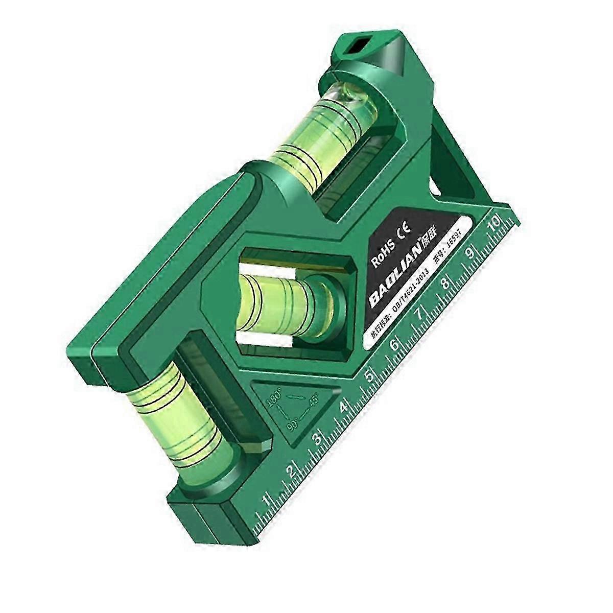 Mini Level High Precision Horizontal Vertical Measurement Metric Ruler Protractor Home Portable Magnetic Pocket Level