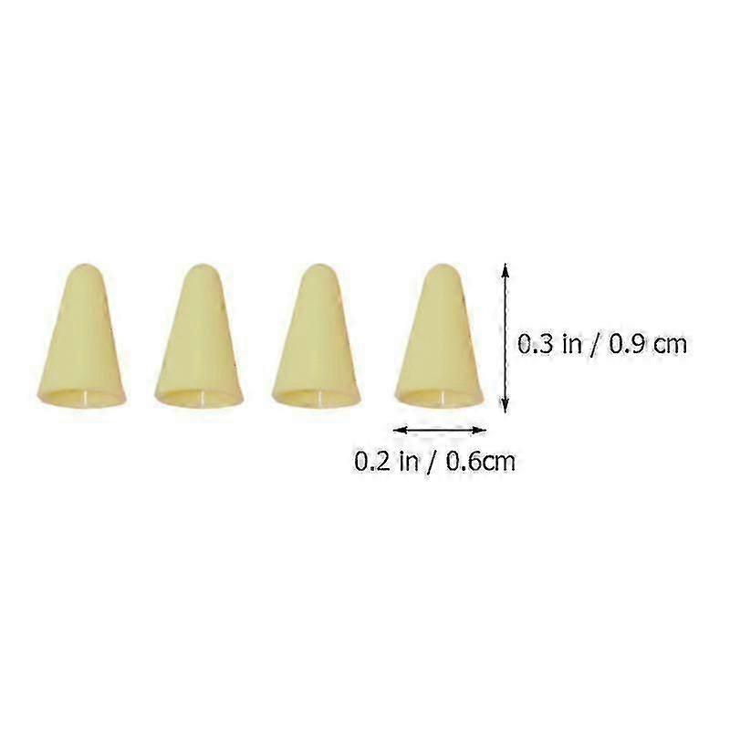 0.6X0.6x0.9cm Yellow Stylus Pen Nibs & Refills 12 Pcs/set Stylus Pen Tip Cover Replacement Case Comp