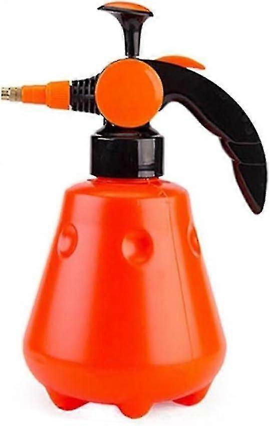 1 件橙色手压扳机可调铜喷嘴头手动气泵喷雾瓶 SXQ