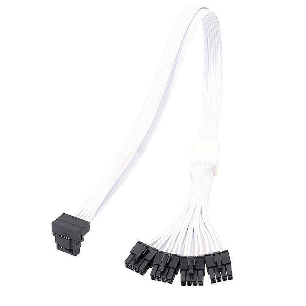 New 16pin (12+4) to 4x8 PCIE5.0 Adapter Connector Cable For GPU Power Supply