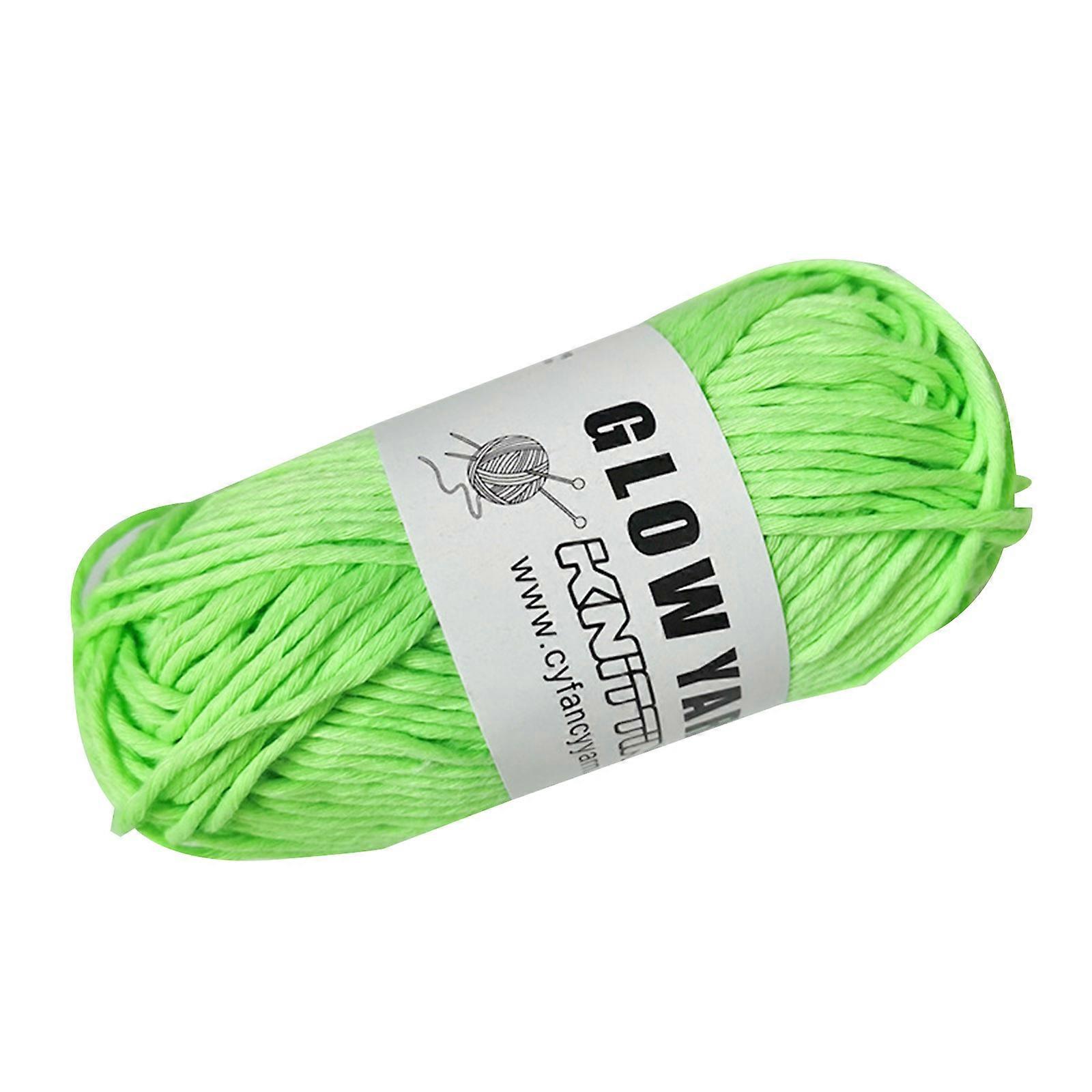Fil à tricoter lumineux 50m pour pull au crochet Cardigan Foulards fils Polyester tricoté à la main peut être tissé vêtements lumineux