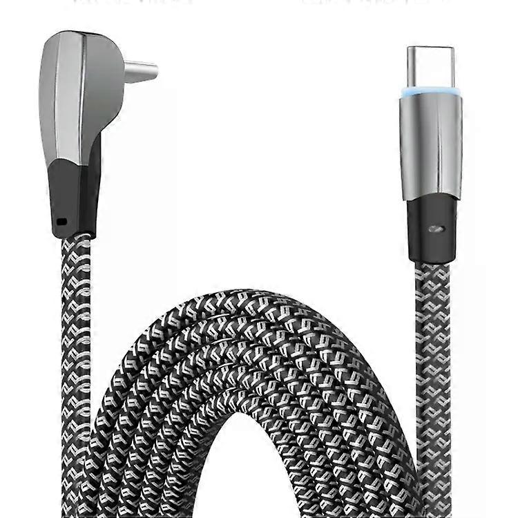 USB-C Elbow Fast Charge Data Cable-2m Length,Type-C to Type-C
