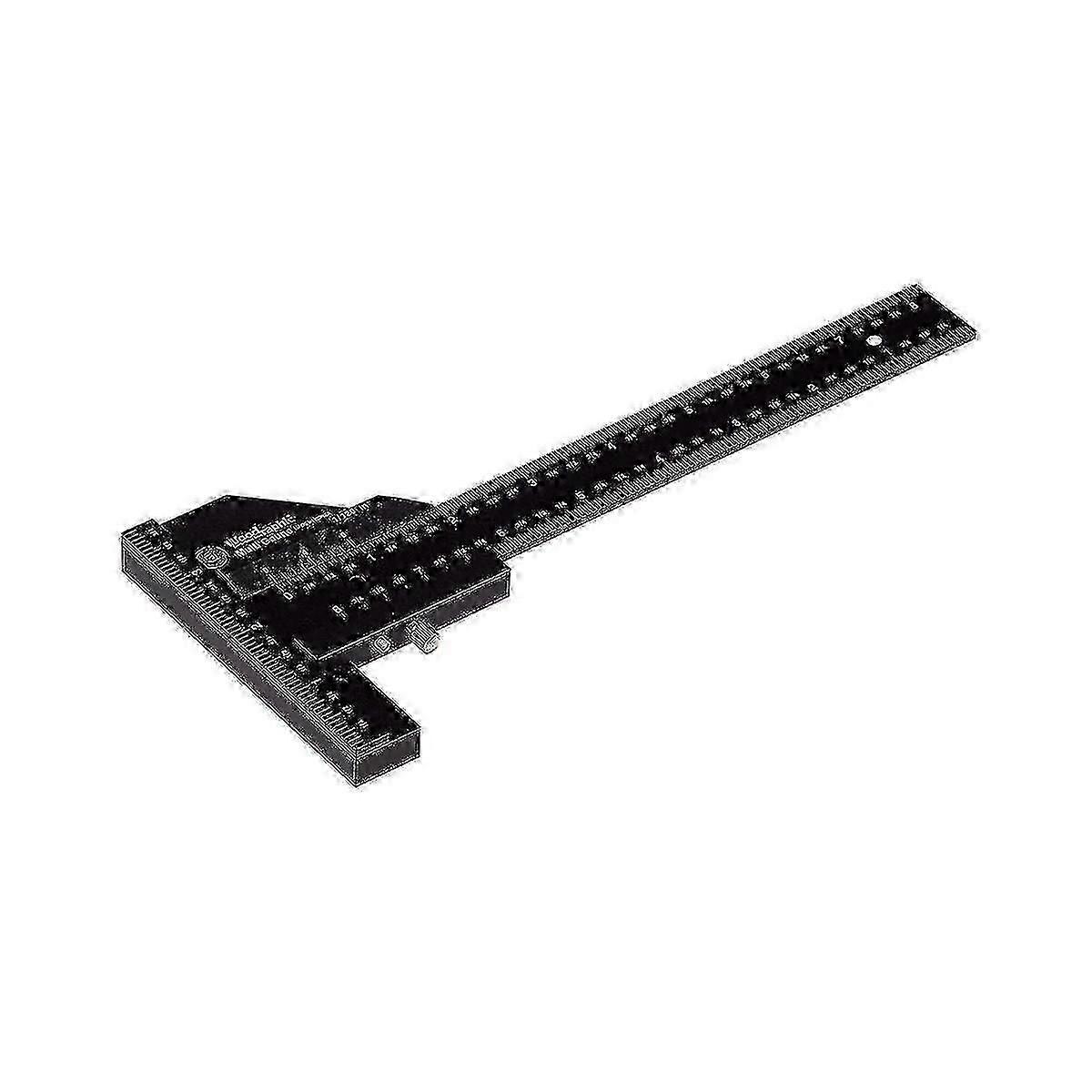 Woodworking Multifunctional Scribing Ruler T-ruler 280mm Measuring Ruler Scribing Tool