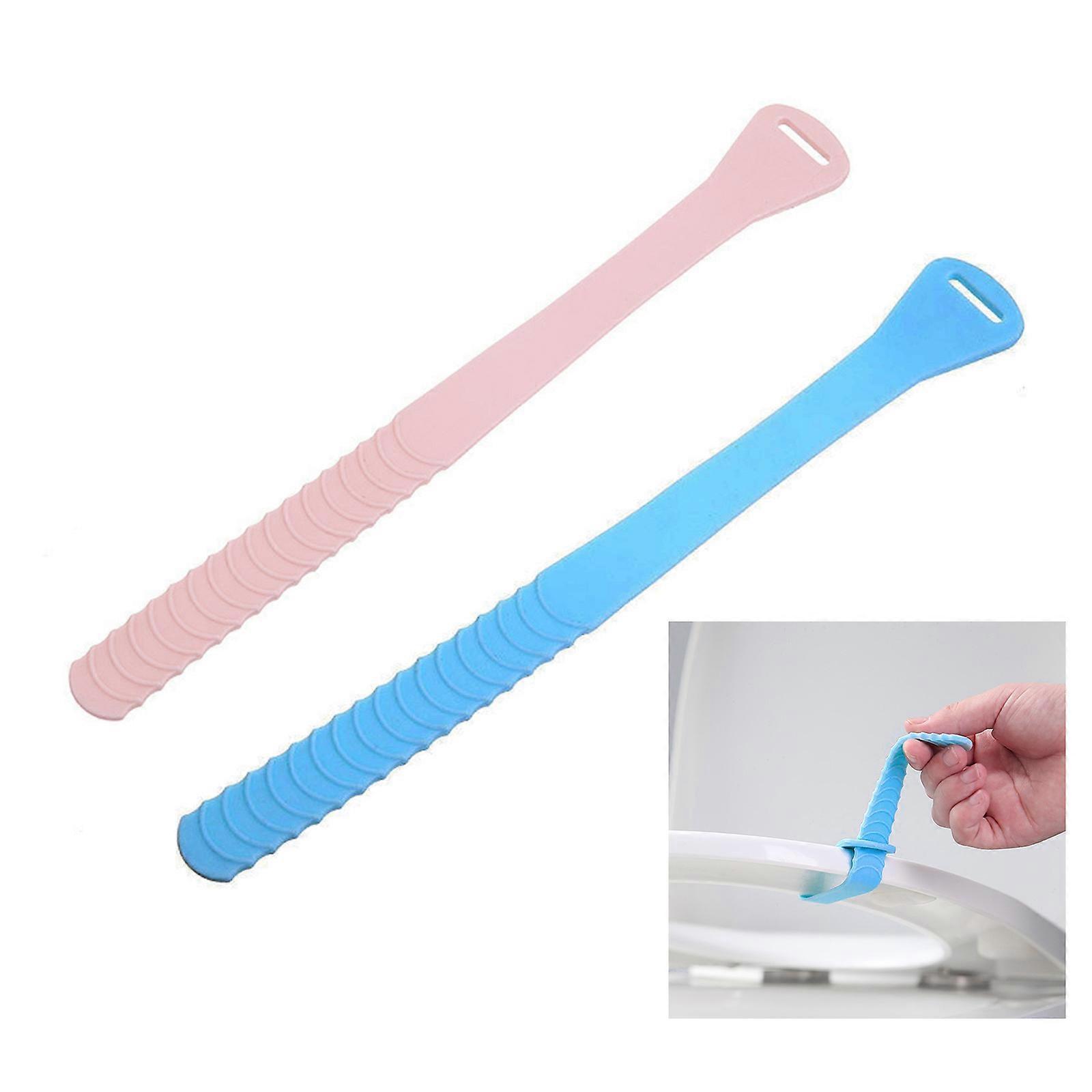 Avoid Touching Toilet for Seat Lifting Handle Silicone Toilet for Seat Pad Cover Lifter for Most of Toilet Easy to insta  Pink