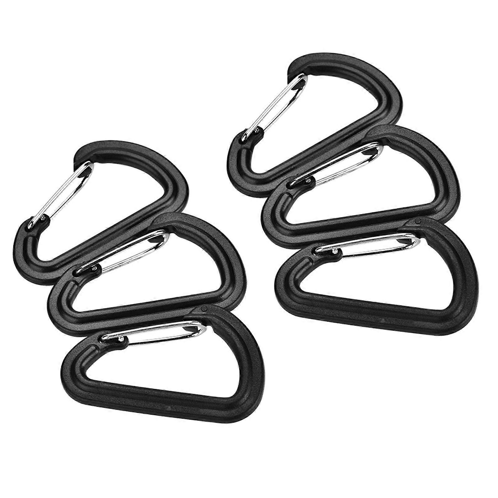 20Pcs Plastic Hiking Buckle Climbing Hiking Locking Buckle Key Ring Outdoor Sports Accessory