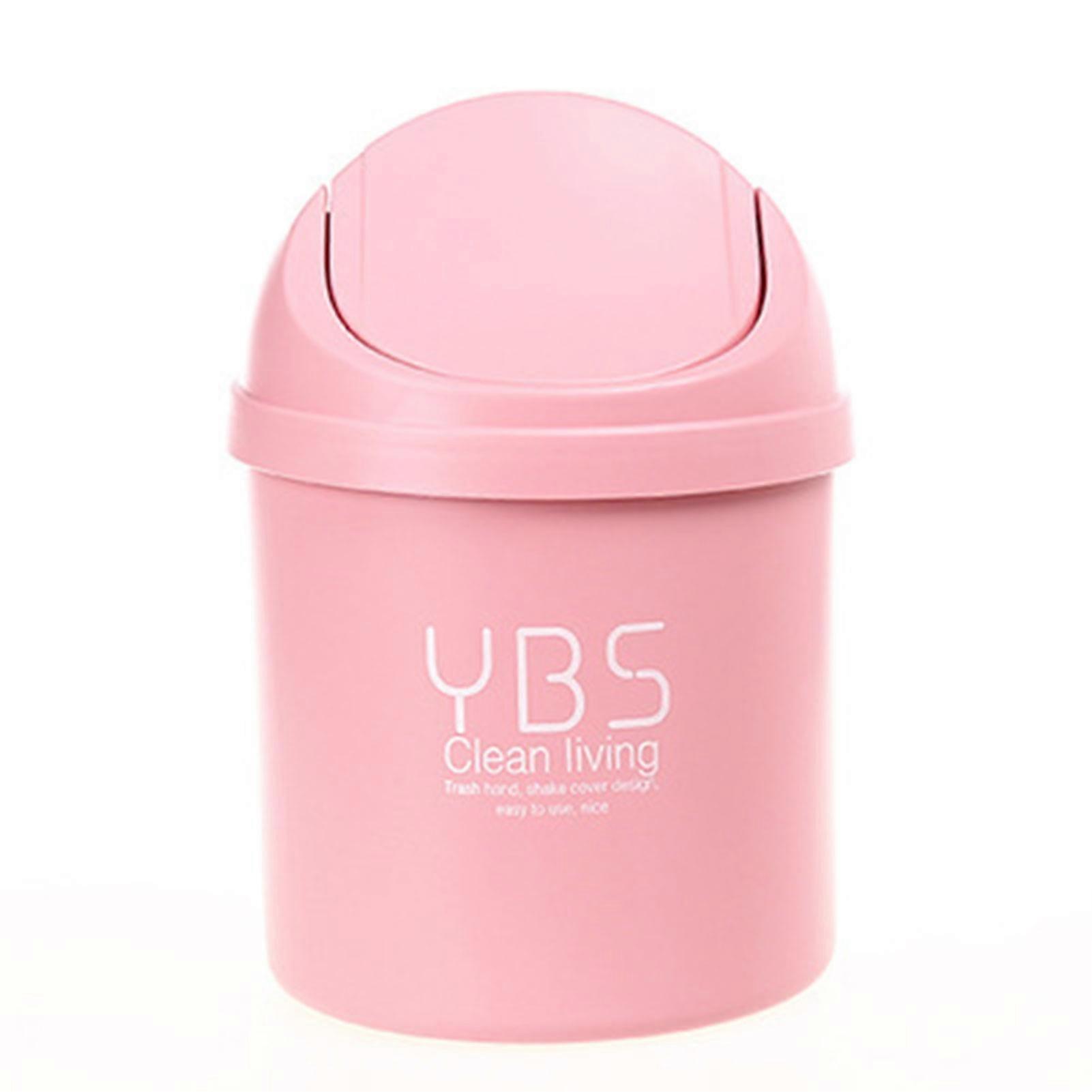 Plastic Trash Can Wastebaskets Lightweight Trash Container for Dorms Classrooms KTV