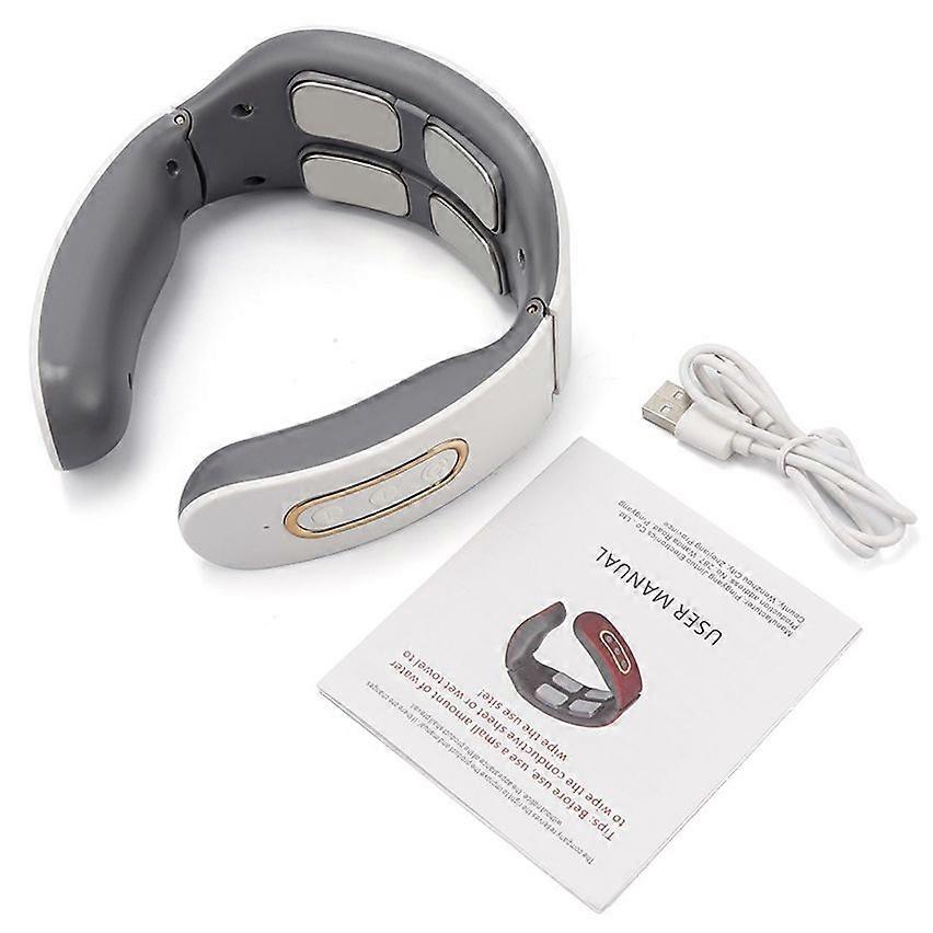 Neck Massager Cervical Spine Massager Rechargeable Multifunctional Pulse Home Intelligence Massage Machine