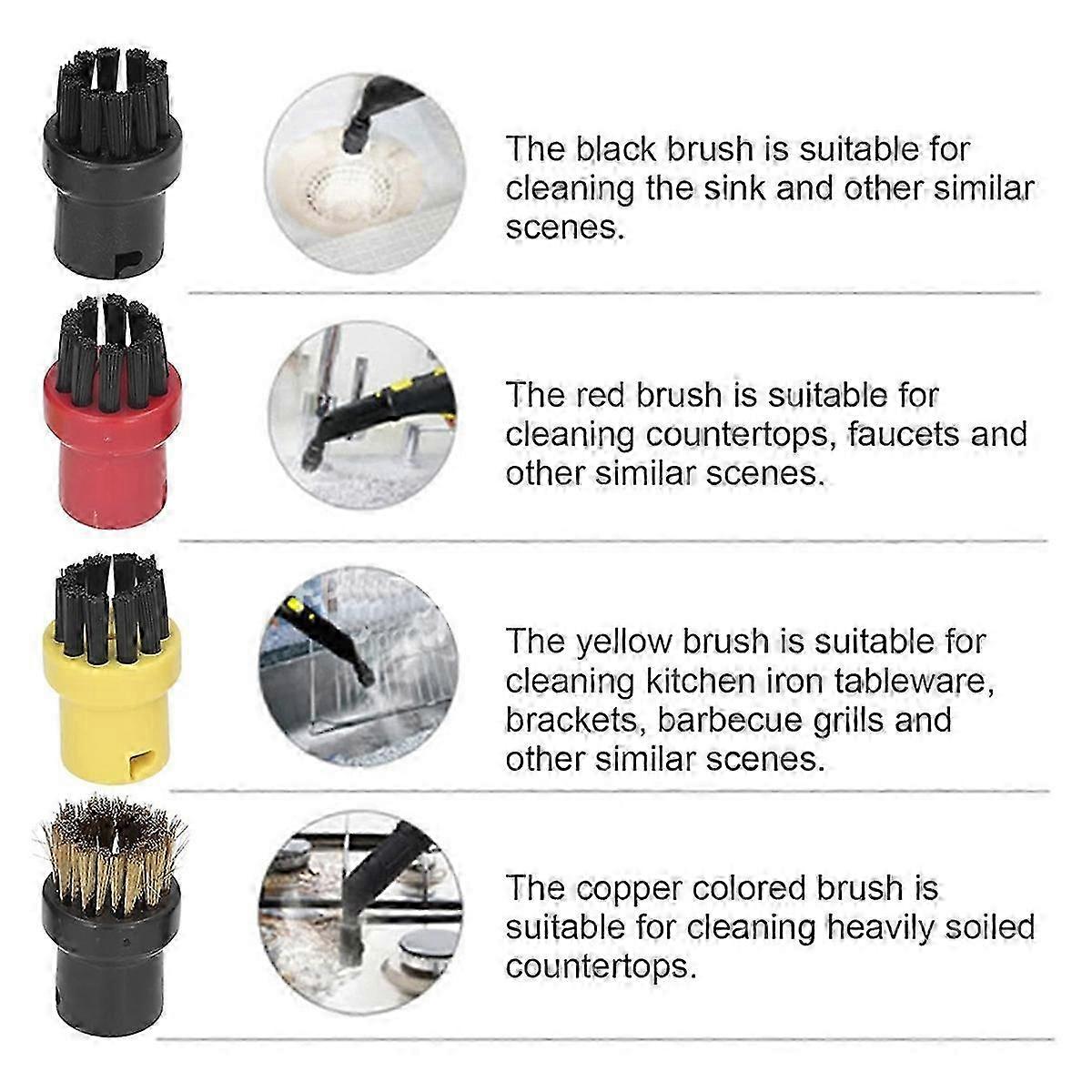 Steam Cleaner Brushes Replacement Nozzle for Karcher SC1 SC2 SC3 SC4 - FFA